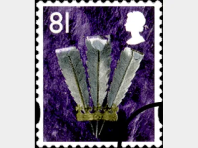 Wales 81p Prince of Wales Feathers