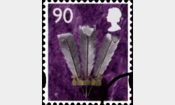 Wales 90p Prince of Wales Feathers
