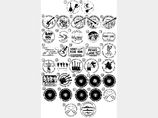 The Beatles: Miniature Sheet The Beatles: Miniature Sheet