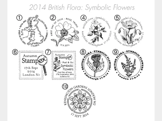 British Flora: Series No.2, Symbolic Flowers