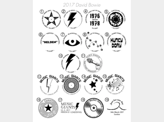 David Bowie: Miniature Sheet David Bowie: Miniature Sheet