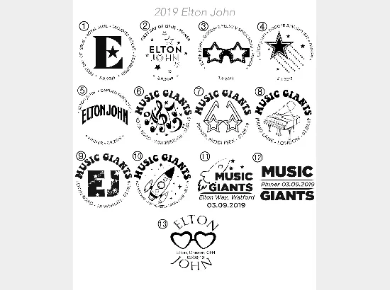 Elton John: Miniature Sheet Elton John: Miniature Sheet