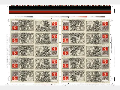 King George V [Press Sheet]