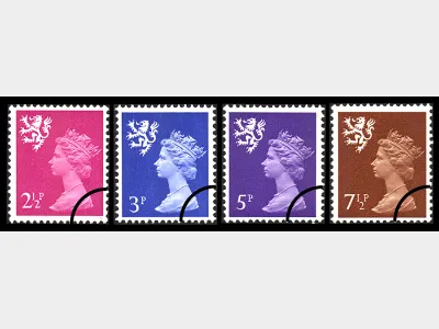 Scotland 2 1/2p, 3p, 5p, 7 1/2p