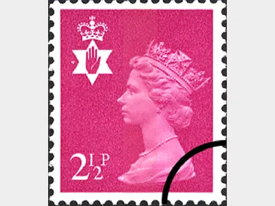 Northern Ireland 2 1/2p Bright Magenta