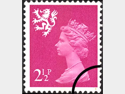 Scotland 2 1/2p Bright Magenta