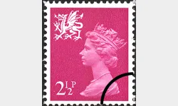 Wales 2 1/2p Bright Magenta