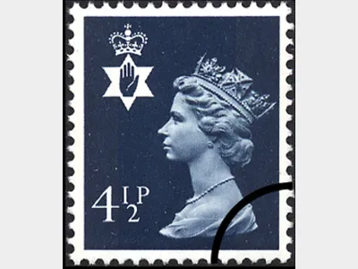 Northern Ireland 4 1/2p Dark Blue