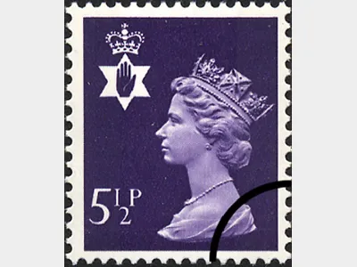 Northern Ireland 5 1/2p Dark Purple