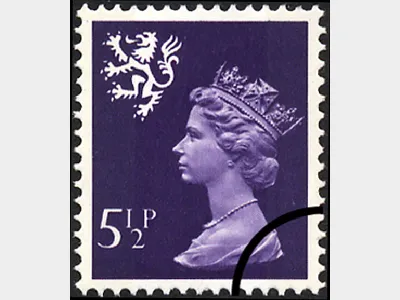 Scotland 5 1/2p Dark Purple