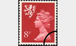 Scotland 8p Bright Vermilion