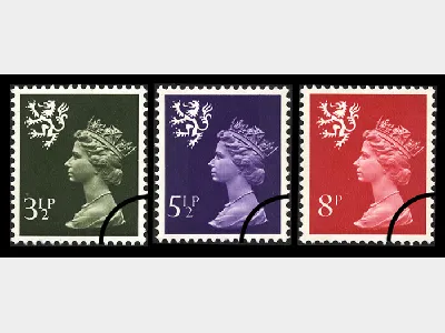 Scotland 3 1/2p, 5 1/2p, 8p