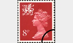 Wales 8p Bright Vermilion