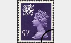 Wales 5 1/2p Dark Purple