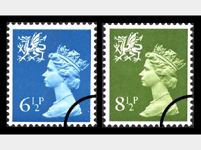 Wales 6 1/2p & 8 1/2p