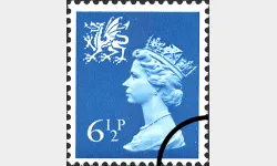 Wales 6 1/2p Blue