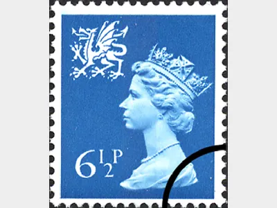 Wales 6 1/2p Blue