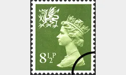 Wales 8 1/2p Yellow-green