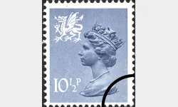 Wales 10 1/2p Steel-blue