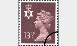 Northern Ireland 13 1/2p Brown
