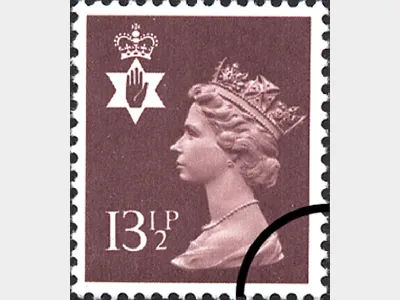 Northern Ireland 13 1/2p Brown