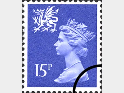 Wales 15p Bright Blue
