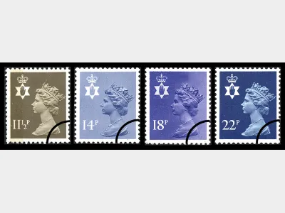 Northern Ireland 11 1/2p, 14p, 18p, 22p