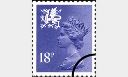 Wales 18p Blue