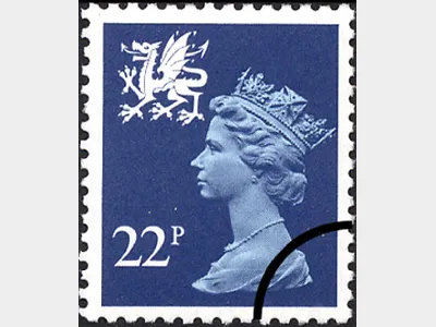 Wales 22p Deep Blue