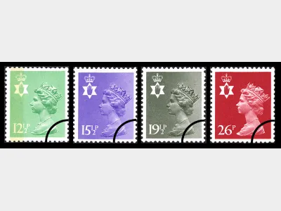 Northern Ireland 12 1/2p, 15 1/2p, 19 1/2p, 26p