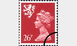 Scotland 26p Bright Vermilion