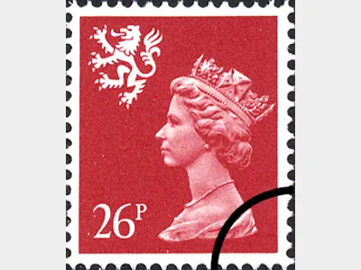Scotland 26p Bright Vermilion
