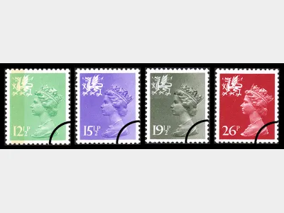 Wales 12 1/2p, 15 1/2p, 19 1/2p, 26p