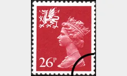 Wales 26p Bright Vermilion