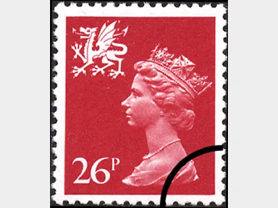 Wales 26p Bright Vermilion