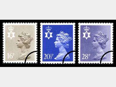 Northern Ireland 16p, 20 1/2p, 28p