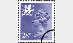 Wales 28p Violet-blue
