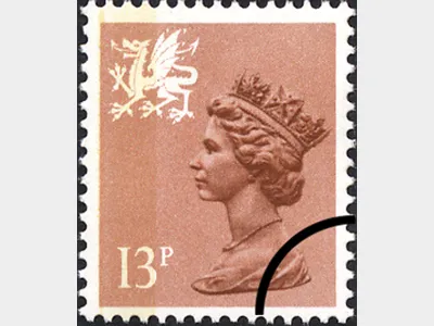 Wales 13p Light Brown