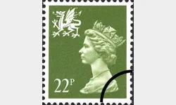 Wales 22p Yellowish-green