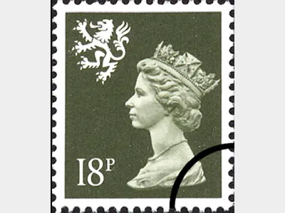 Scotland 18p Olive-green