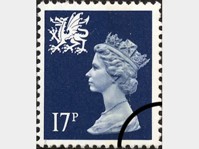 Wales 17p Dark Blue