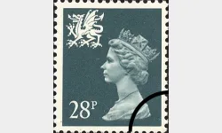 Wales 28p Slate-blue