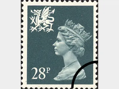 Wales 28p Slate-blue