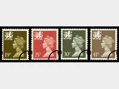 Wales 19p, 25p, 30p, 41p
