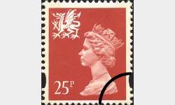 Wales 25p Salmon-pink