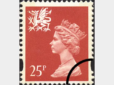 Wales 25p Salmon-pink