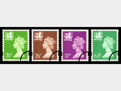 Wales 20p, 26p, 37p, 63p