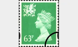 Wales 63p Emerald-green
