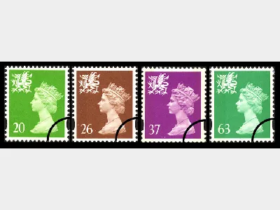 Wales 20, 26, 37, 63 Set (dropped 'p')