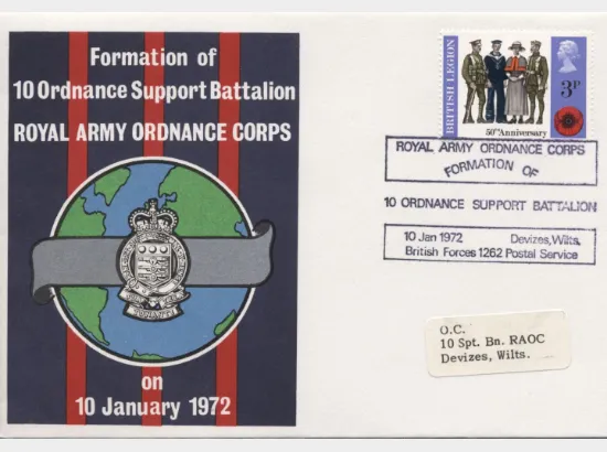 Formation of 10 Ordnance Support Battalion